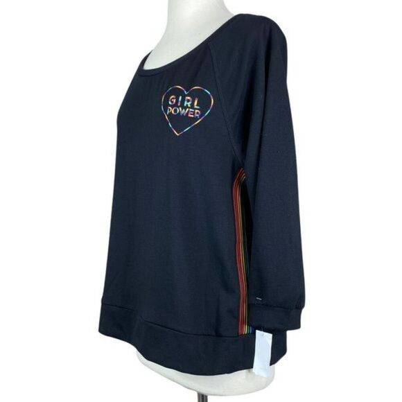 Betsey Johnson Sweatshirt Girl Power Size Medium NWT - Picture 2 of 5